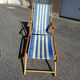 Vintage garden deckchair from the 60s