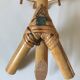 Vintage rattan wall lamp design 60 years