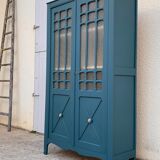 Glass-glazed Parisian wardrobe 1950