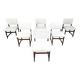 Mid century teak scandinavian dining chairs, 1960s