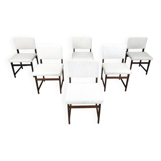 Mid century teak scandinavian dining chairs, 1960s