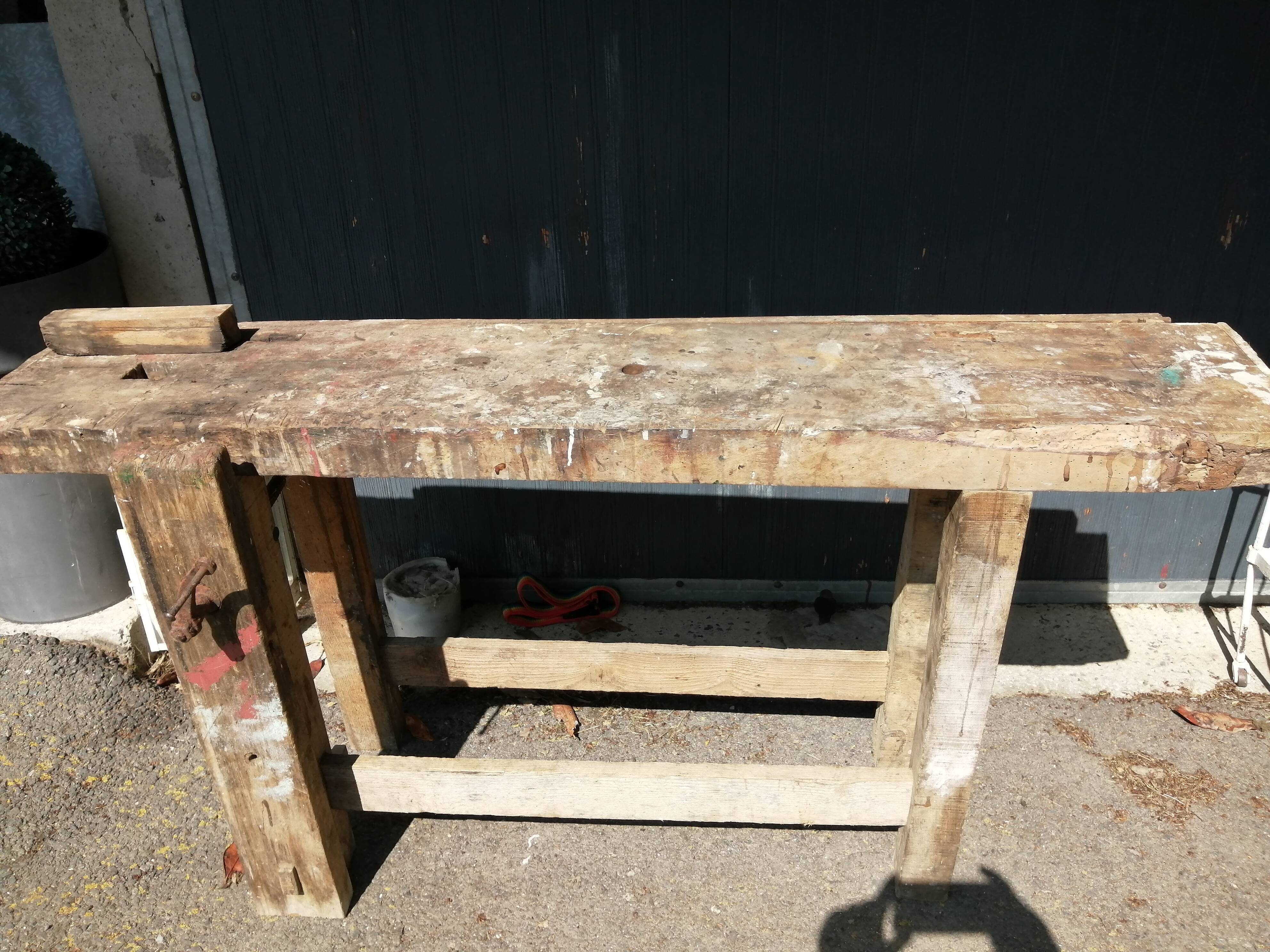 Old carpenter's workbench