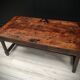 Table basse en bois, début XXème