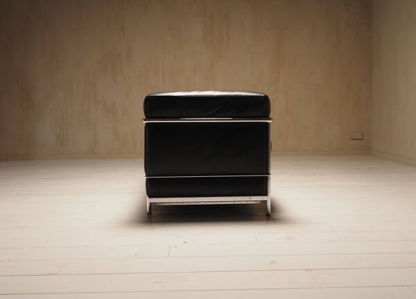 Canapé deux places vintage Cassina LC2 par Charlotte Perriand et Le Corbusier