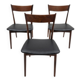 Lot de 3 chaises en palissandre par H. P. Hansen pour Randers Møbelfab