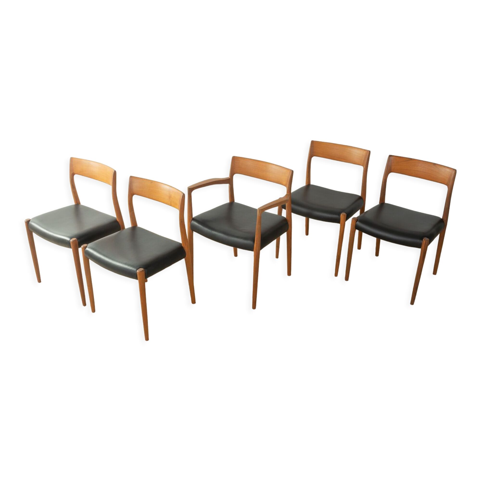 1950s Dining chairs, Nils O. Møller
