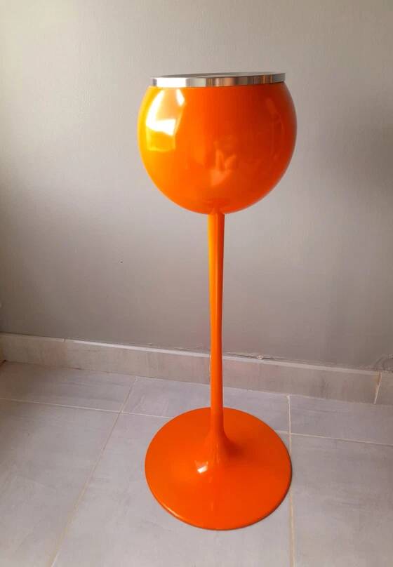 Orange Floor Ashtray 1970