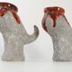 Pair of vintage zoomorphic pitchers