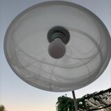 Chrome arc floor lamp