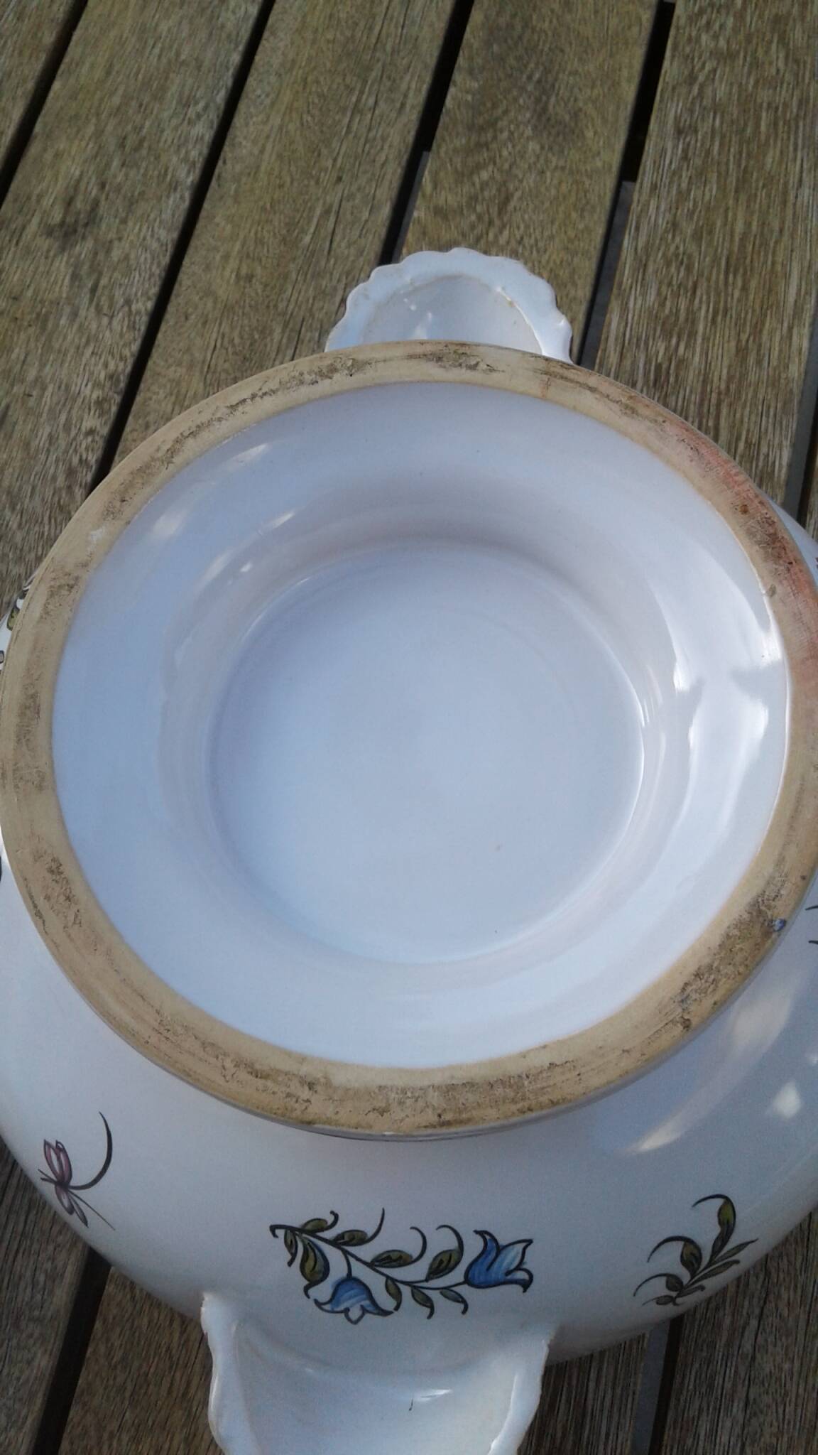 Earthenware soup tureen