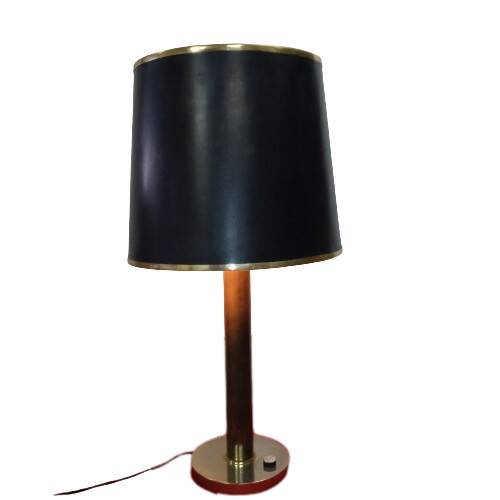 Large Art Deco style brass lamp