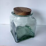 Square glass jar