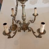 Chandelier 4 branches bronze Louis XV style