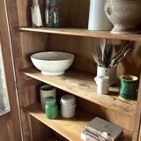 Oak display cabinet