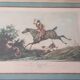 Table engraving carle vernet (1758-1836) the hunt engraved by debucourt