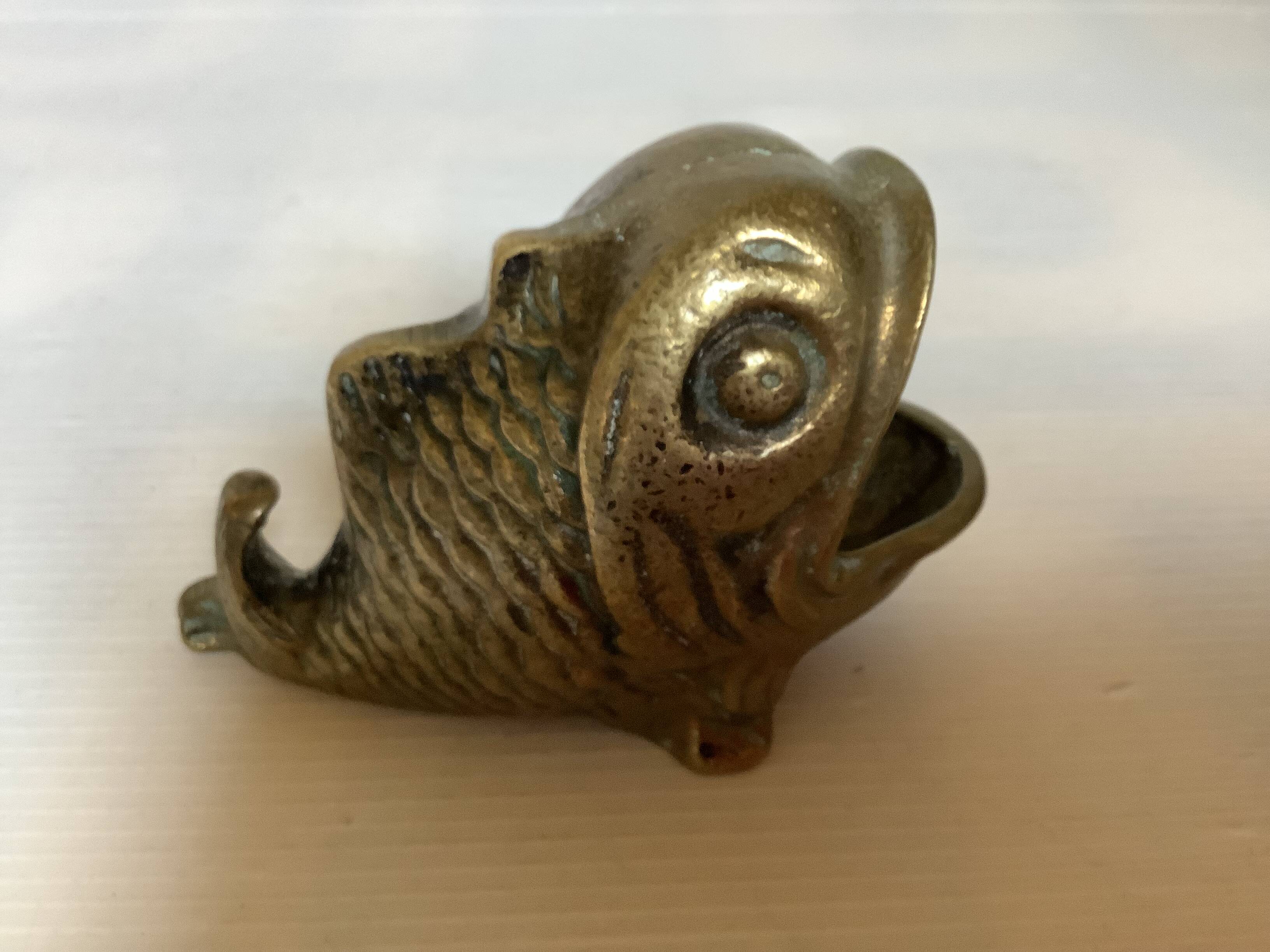 Peerage England bronze fish ashtray