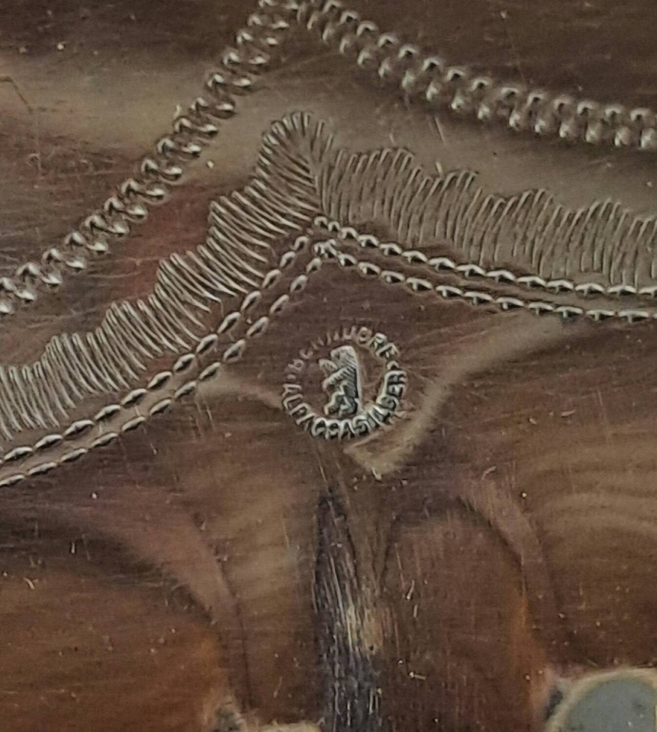 Round silver plated dish Alpacca Berndorf