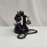 Old phone BCI model 1924 in metal and bakelite