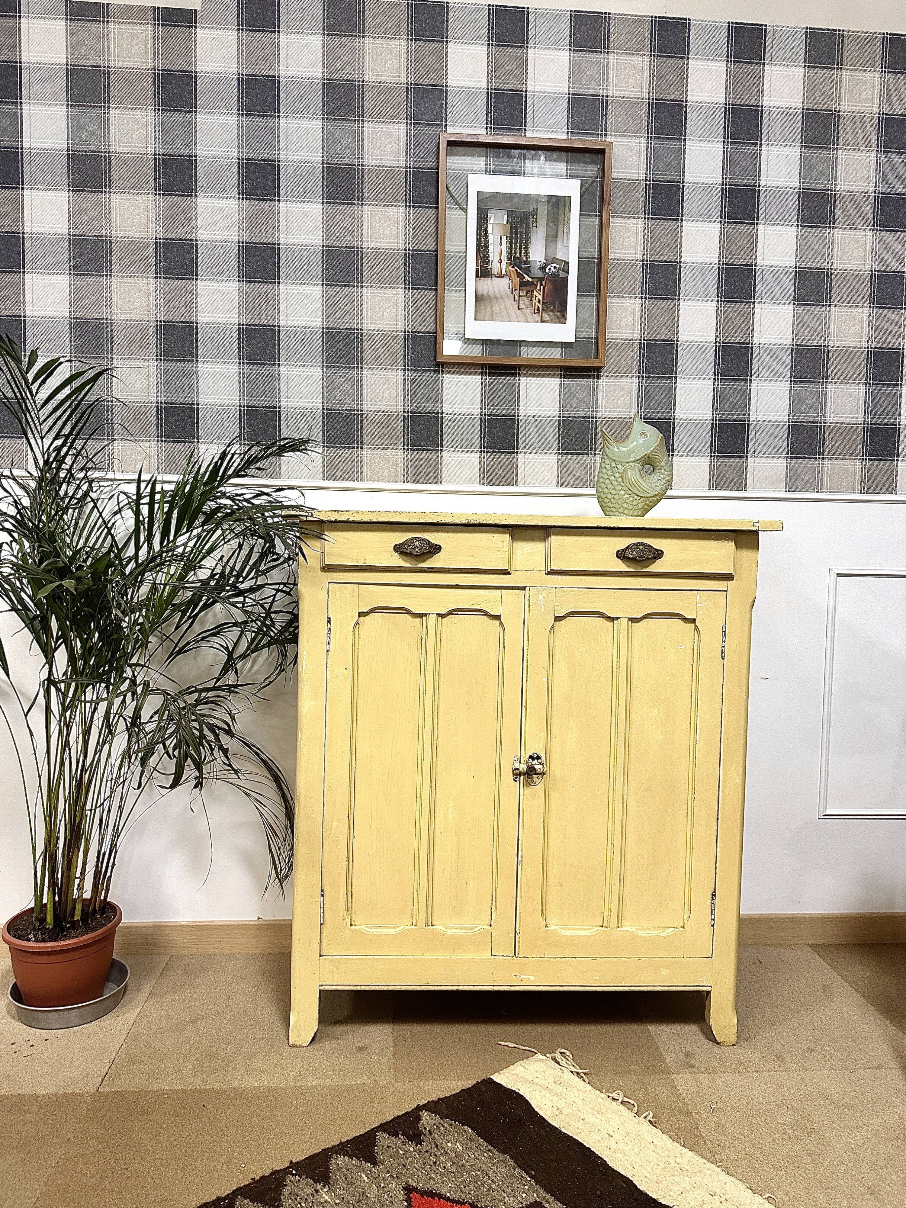 Yellow patinated parisian buffet