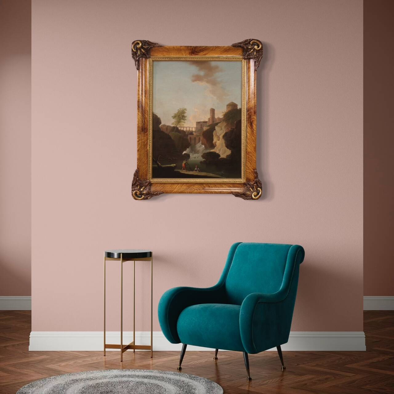 Great Italian landscape painting from 18th century