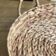Round top in vintage braided rattan