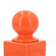 Orange ceramic box by Pino Spagnolo for Sicart Italy