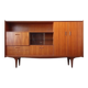 Sideboard library in Scandinavian style made of teak.
