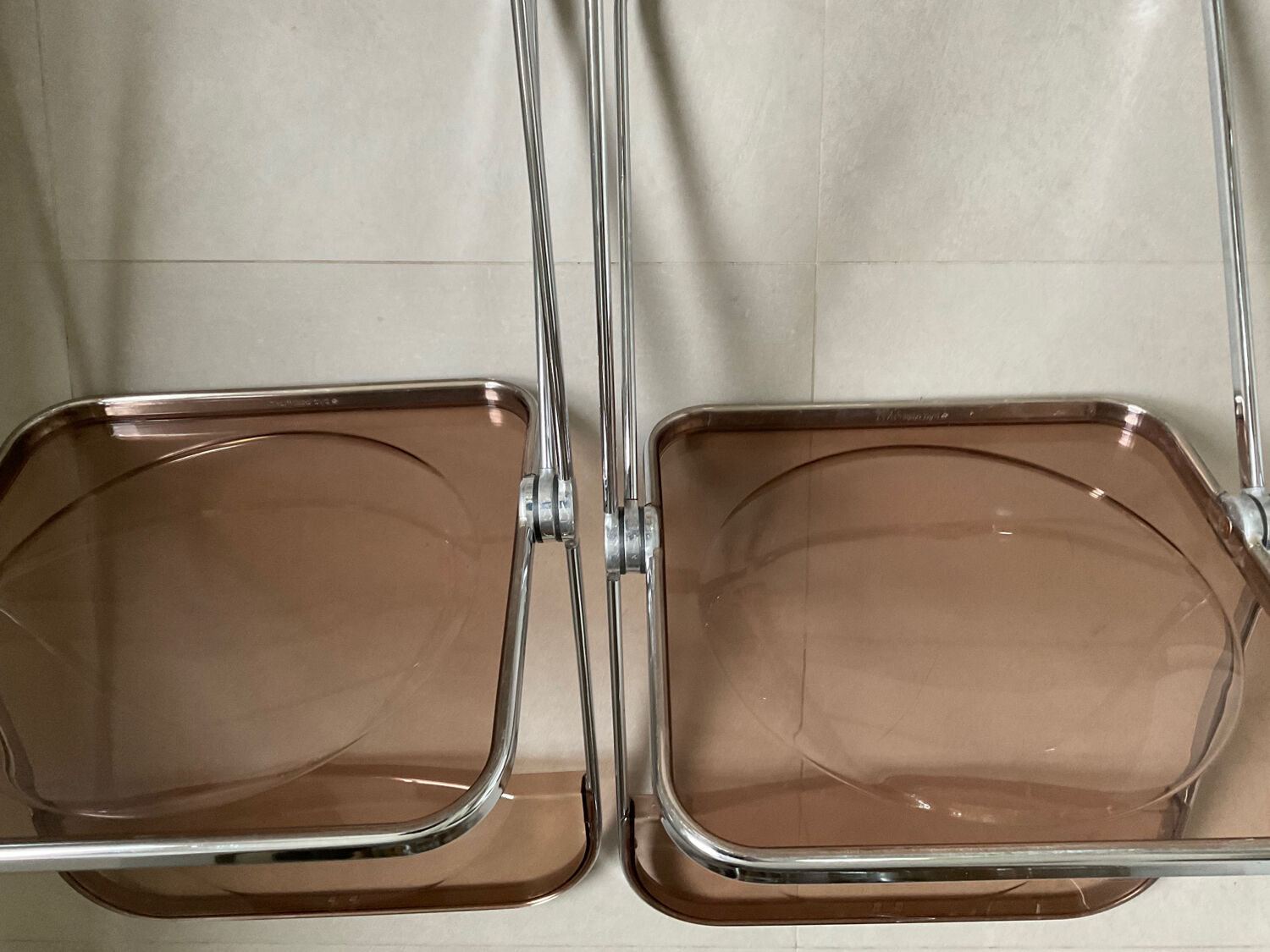 Plia 5 chairs by Giancarlo Peretti for Castelli vintage