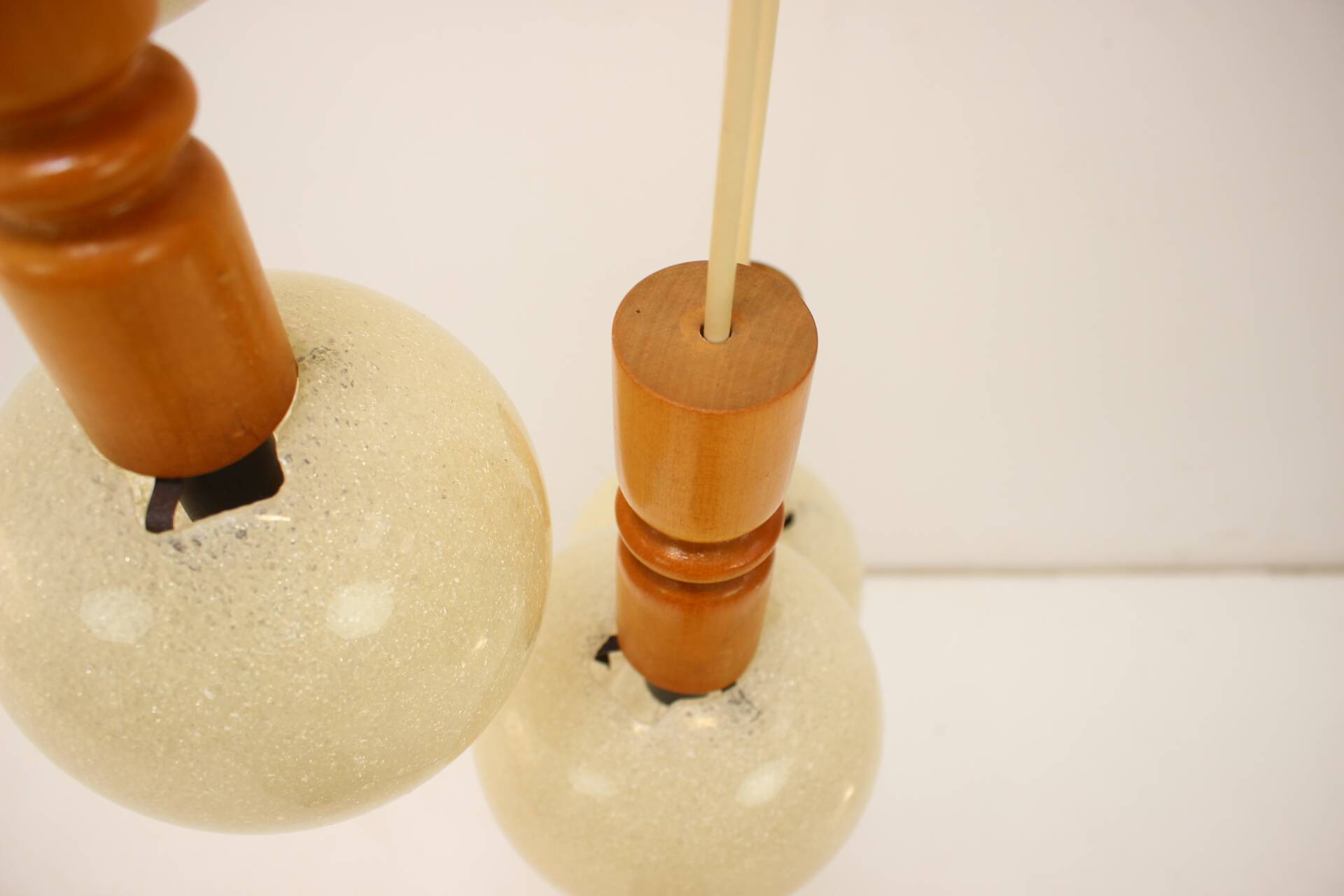 1970s Cascade Chandelier with Plastic Shades, Czechoslovakia