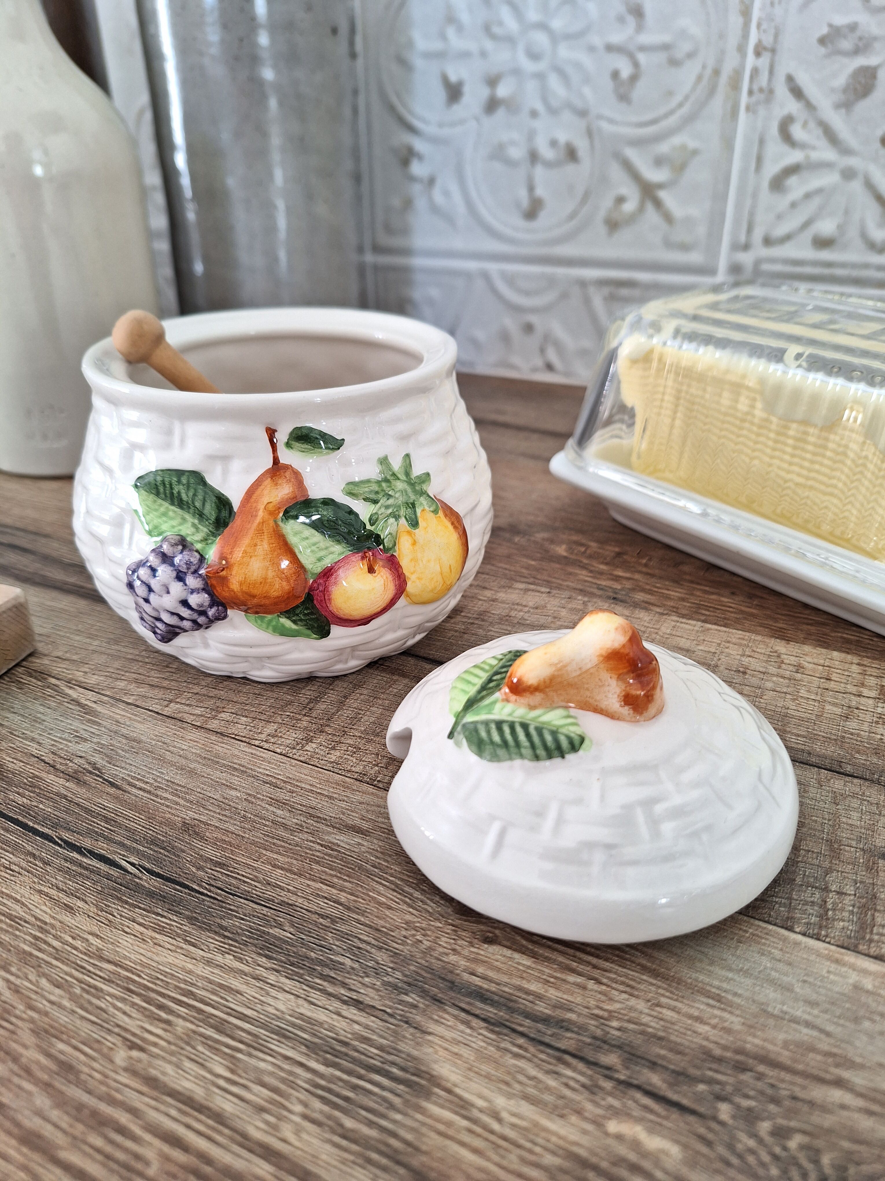 Vintage jam sugar bowl