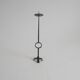 Wrought iron standing candle stick holder