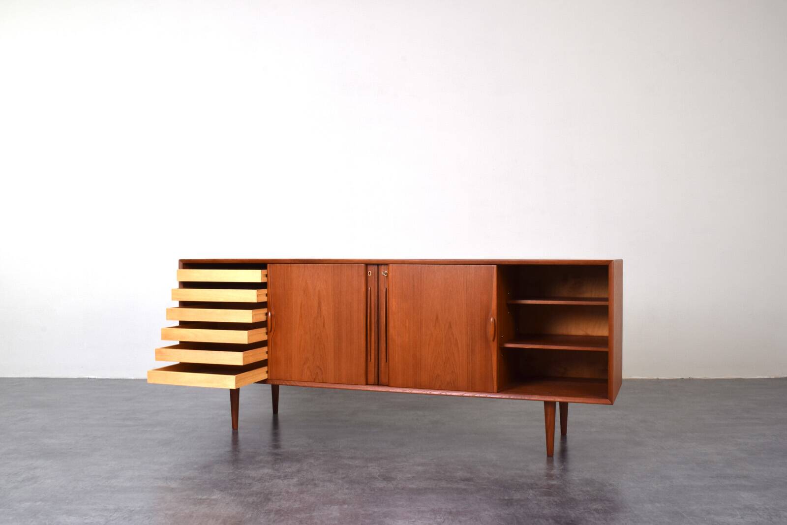 Mid-Century Danish Teak Sideboard, 1960s.
