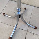 Vintage chrome parrot coat rack from the 60s