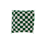 Berber cushion chessboard green Beni Ouarain