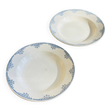 Set of 2 deep plates Faiencerie Des Rochers
