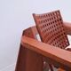 Pair of solid Lebanese cedar armchairs
