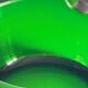 ASH TRAY Green Glass Vintage