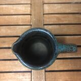 Old Vintage Brown & Green Ceramic Pitcher