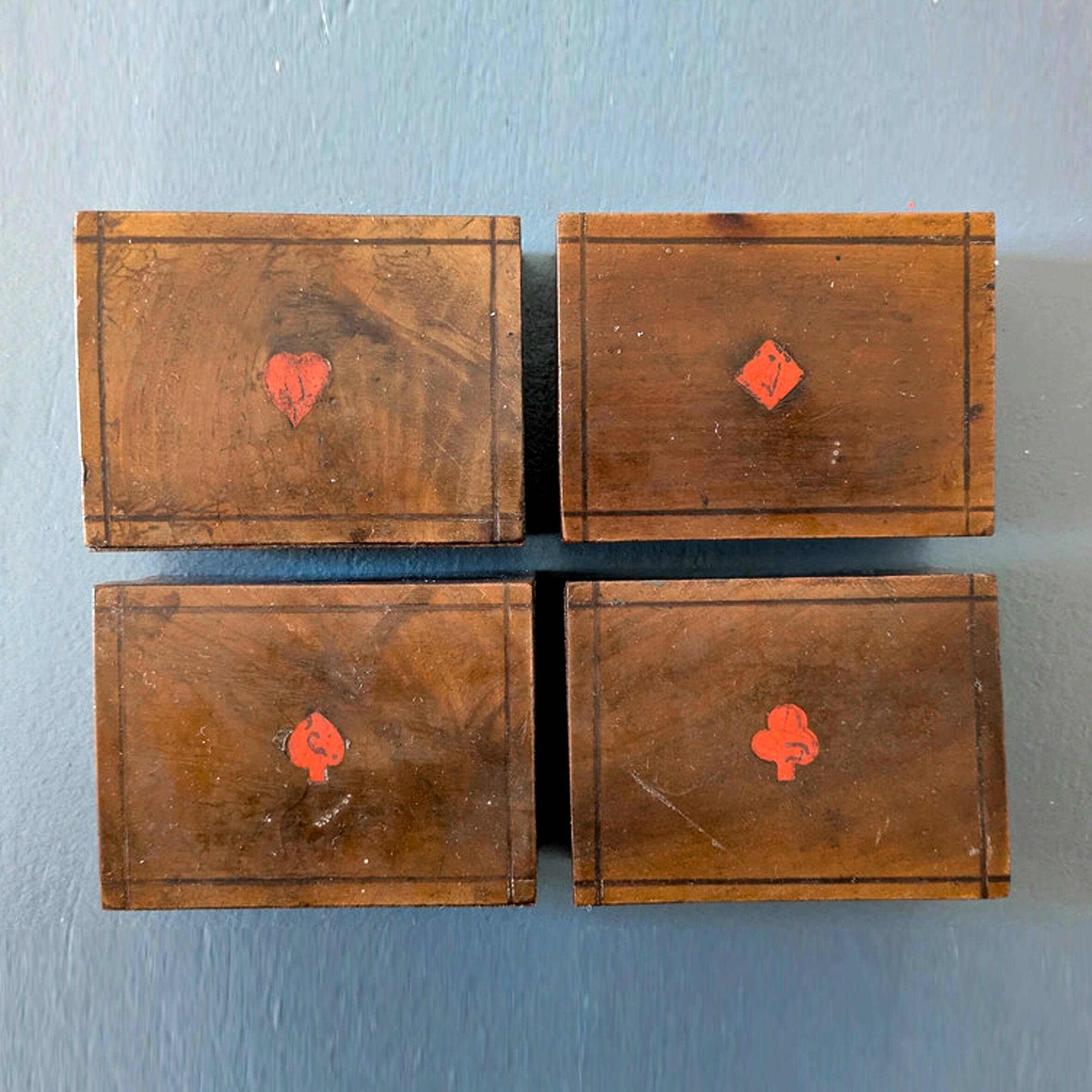 19th century wooden game box