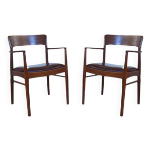 Ensemble de 2 fauteuils - teck