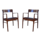 Set of 2 Scandinavian teak armchairs from Korup Stolefabrik, Denmark 1960s