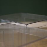 Pair of plexiglass side tables