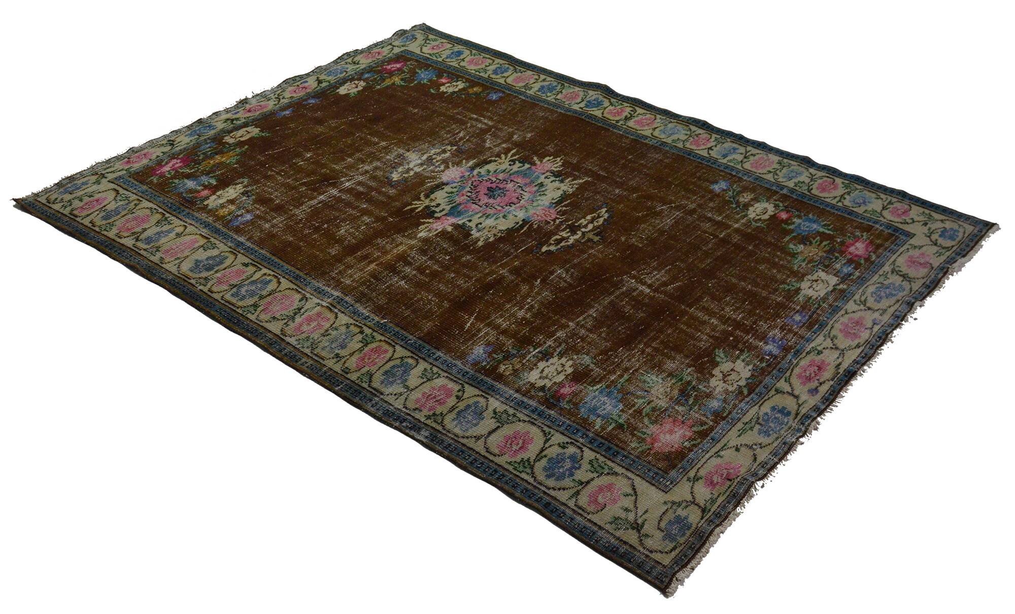 Modern Unique Rug, Turkish Oriental Handmade Boho Kilim Rug,for Kitchen,Bedroom 187x 260 cm