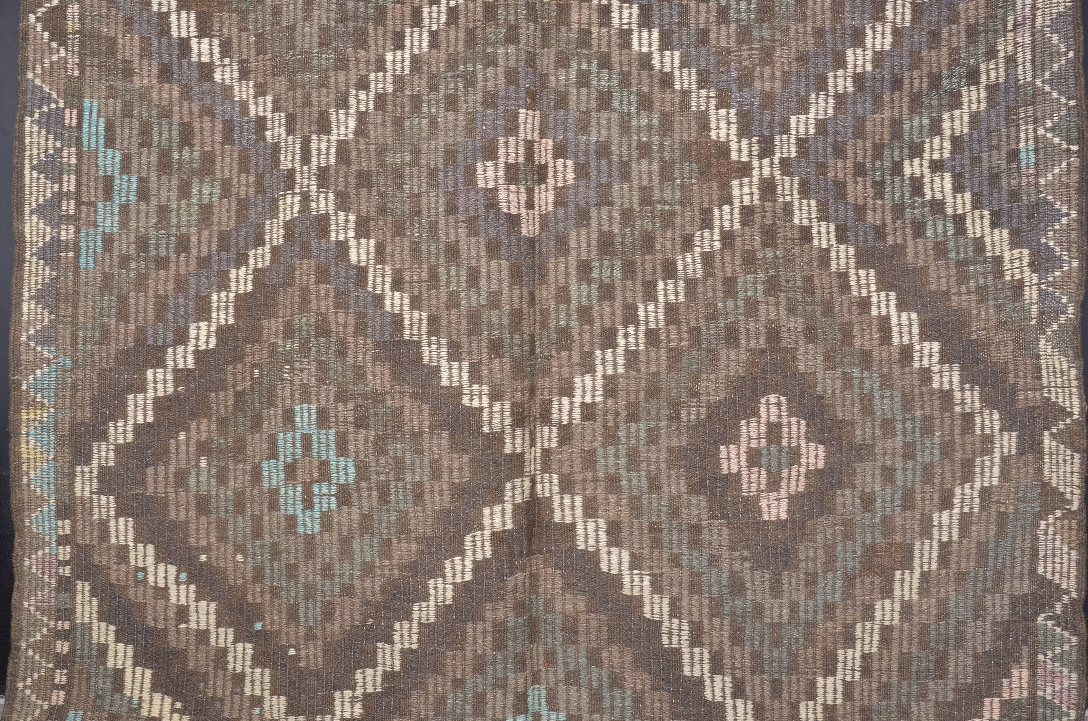 Oushak Decorative Kilim Rug 1884