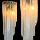 Pair of sconces " called murano waterfall " by carlo nason for mazzega