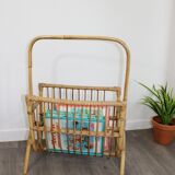 Rattan magazines rack