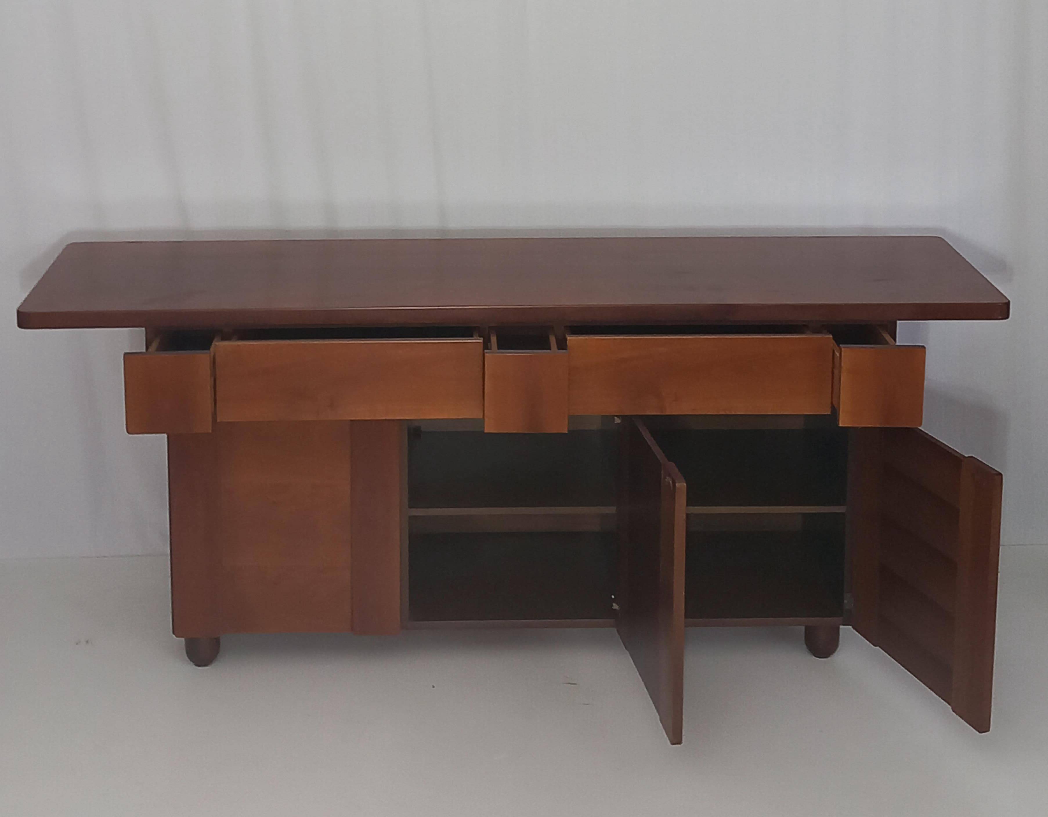 Italian Mid-Century Walnut Sideboard, 1970s