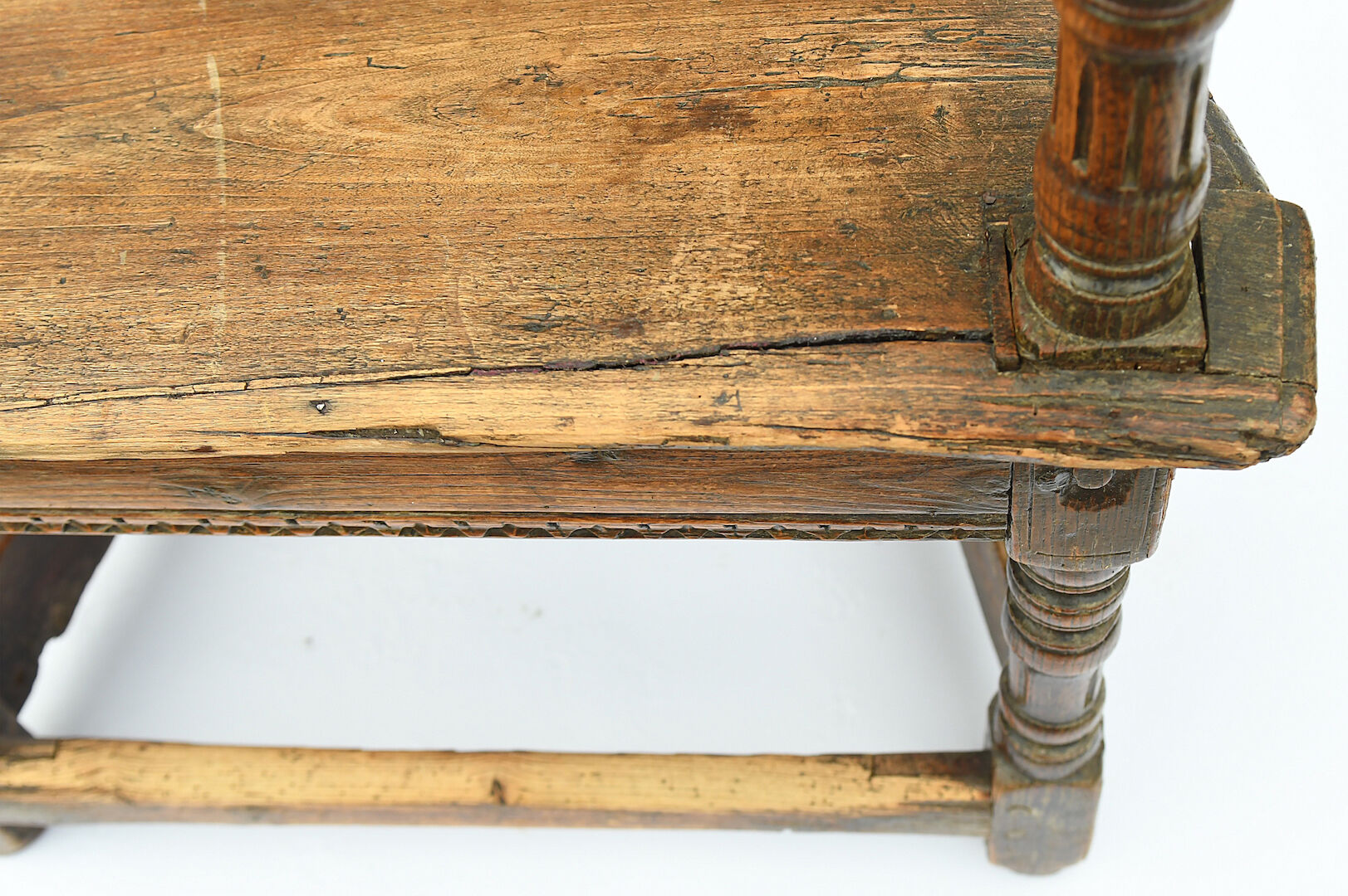 Renaissance style caquetoire armchair