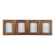 Set of 4 identical frames oak wood from artist stock