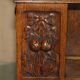 Victorian carved oak revolving library, circa 1880.
